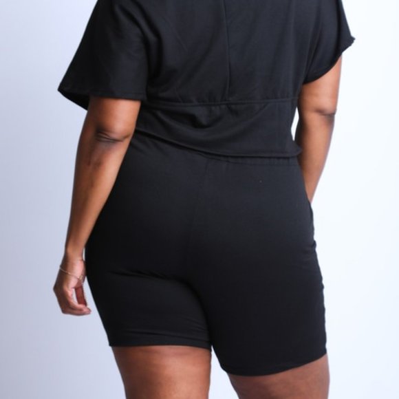 Corset Top and Biker Short Set - Picture 3 of 4